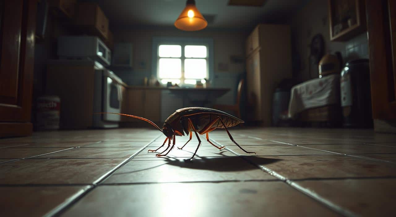 barata em casa